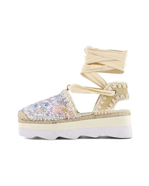 Espadrilles Mou en coloris Metallic