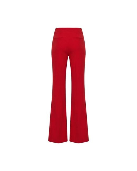 Alice + Olivia Red Wide Trousers