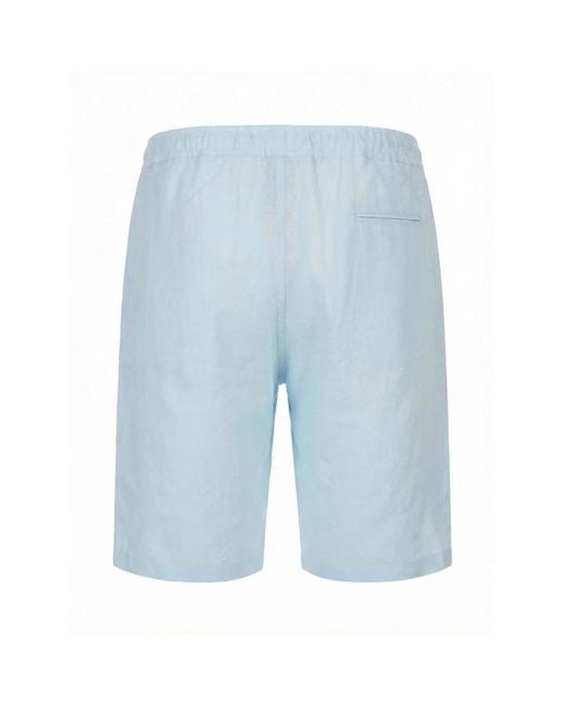 Kiton Blue Casual Shorts for men