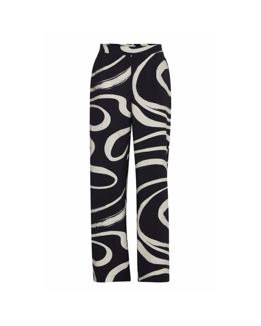 B.Young Black Wide Trousers