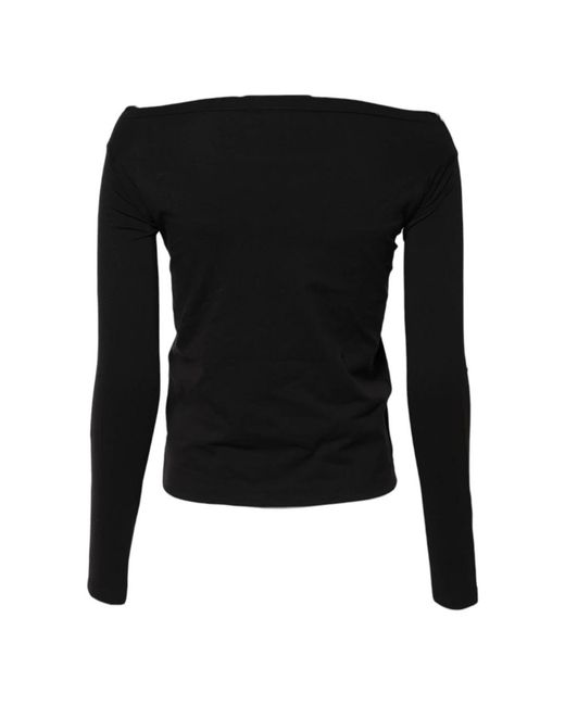 Dolce & Gabbana Black Round-Neck Knitwear