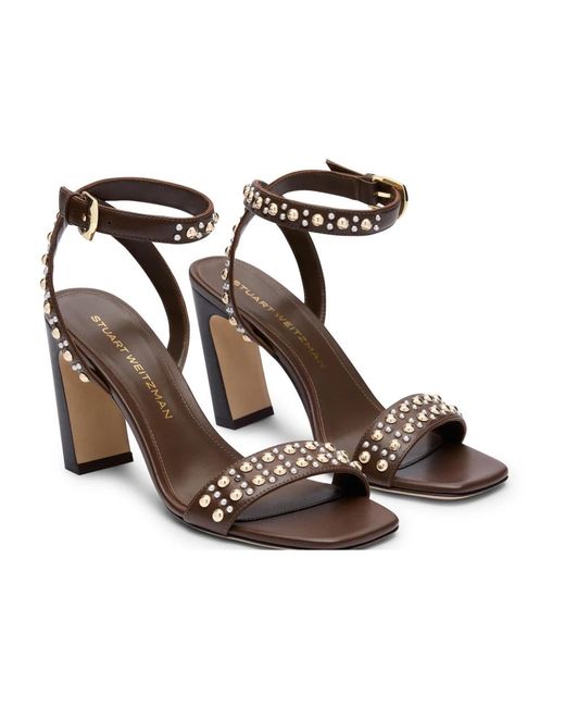 Stuart Weitzman Metallic Perry Sandal 85