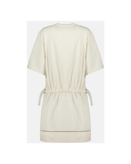 Moncler Natural Short Dresses