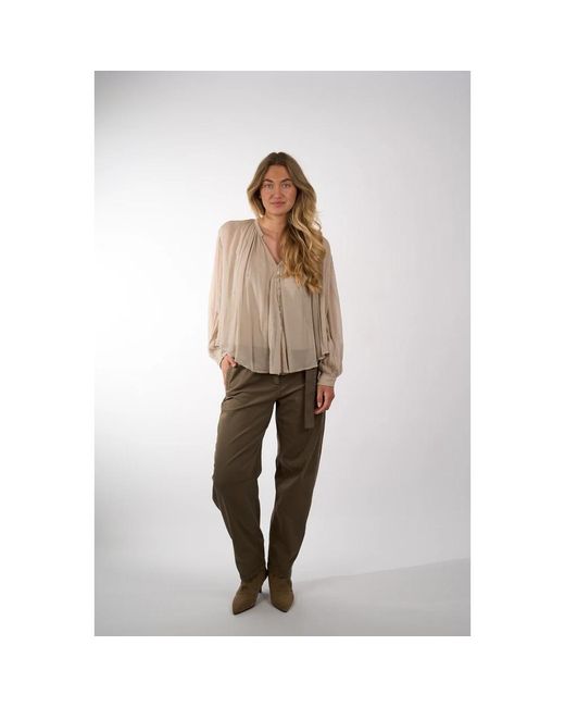 Luisa Cerano Blouse in het Brown