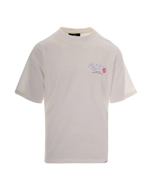 Represent Tops ,Wit ,Katoen Love And Kisses Tshirt in het Gray voor heren