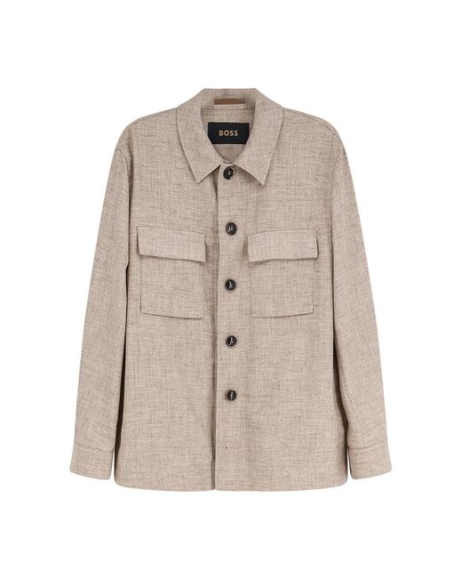 HUGO Light Jacket in het Natural voor heren