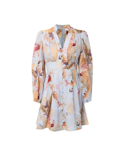 Zimmermann Shirt Dresses in het Multicolor