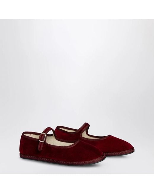 Vibi Venezia Red Ballerinas