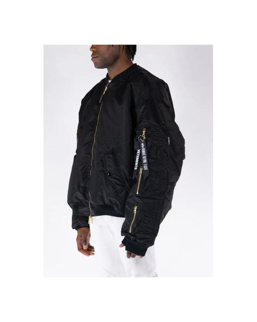 Bomber Jackets Vetements de hombre de color Black