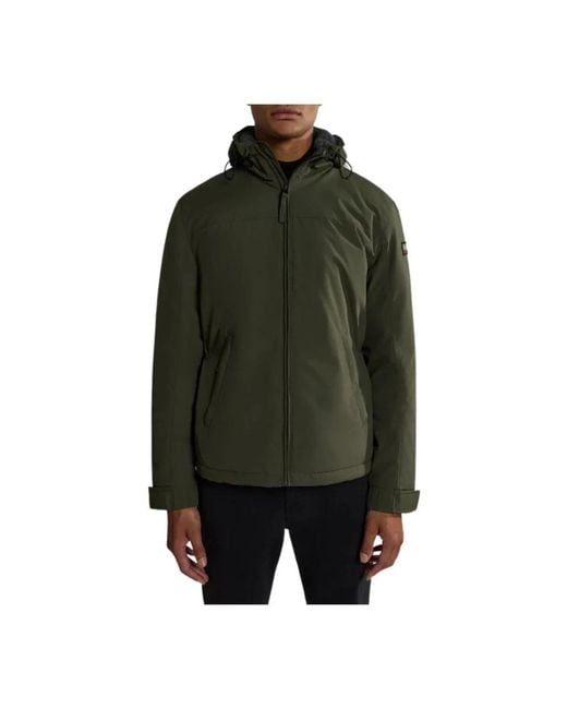 Napapijri Green Winter Jackets for men