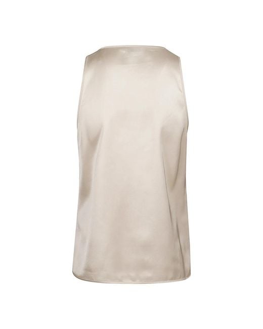 Peserico Natural Sleeveless Tops