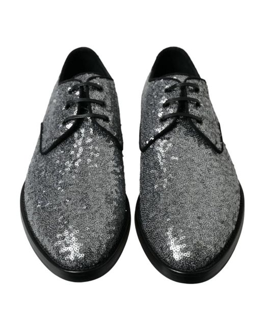 Dolce & Gabbana Black Laced Shoes for men