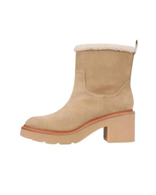 Vince Natural Heeled Boots