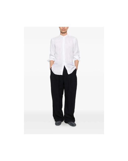 Barba Napoli White Casual Shirts for men