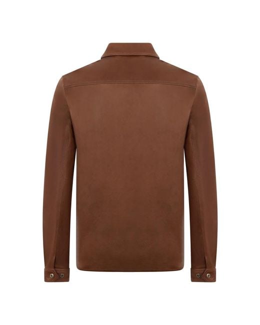 Leather Jackets Moorer de hombre de color Brown