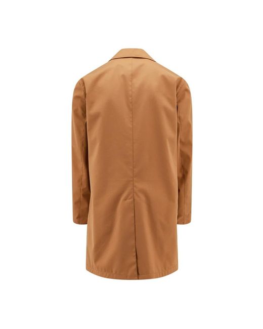 Kiton Brown Single-Breasted Coats for men