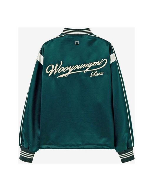 Wooyoungmi Green Bomber Jackets for men