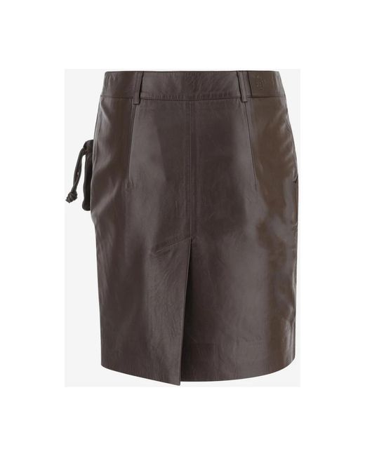 THE GARMENT Gray Leather Skirts
