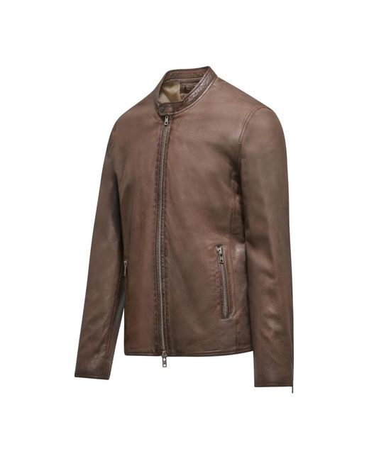 Leather Jackets Bomboogie de hombre de color Brown
