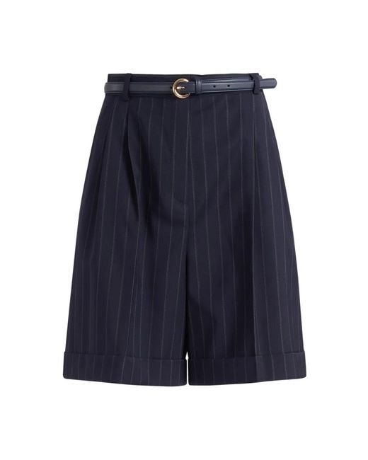 Max Mara Blue Long Shorts