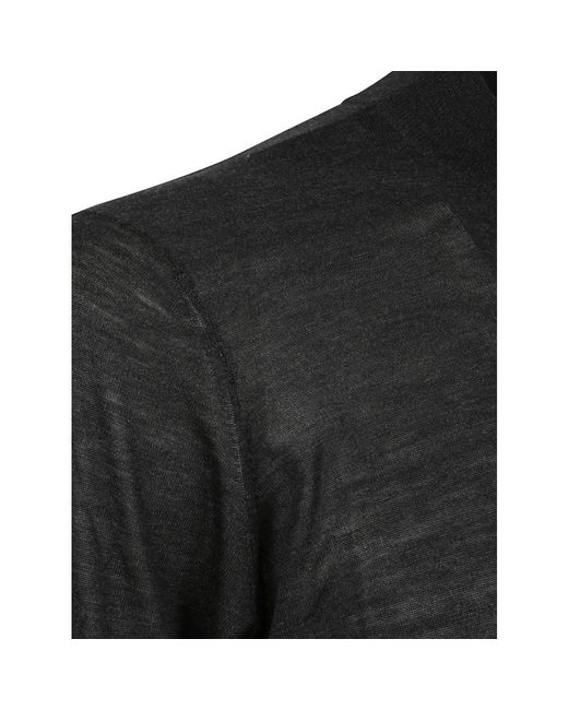 Brunello Cucinelli Black Round-Neck Knitwear for men