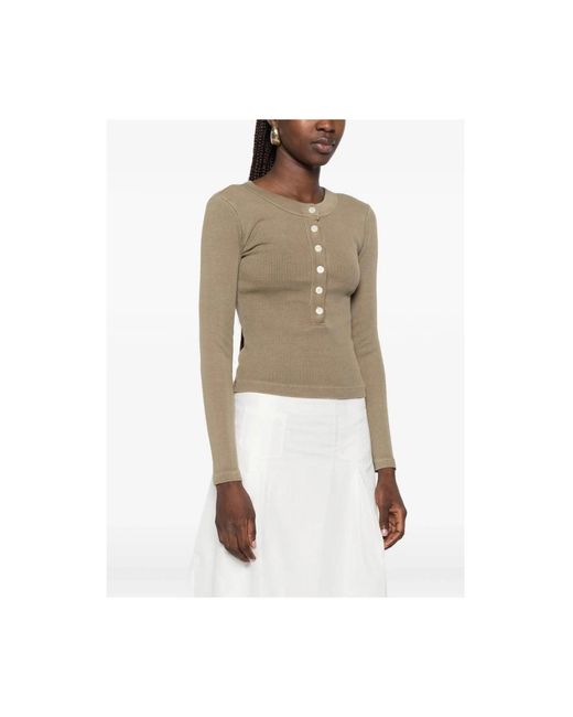 Citizens of Humanity Green Round-Neck Knitwear