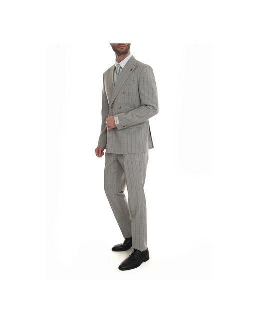 Suits > suit sets > double breasted suits Paoloni pour homme en coloris Gray