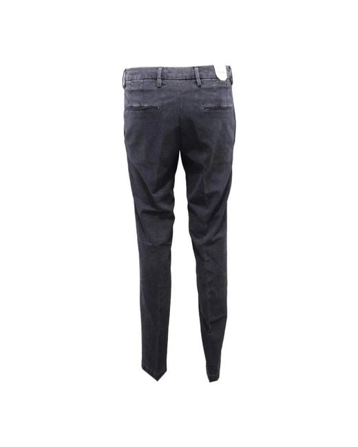 Michael Coal Blue Slim-Fit Trousers for men