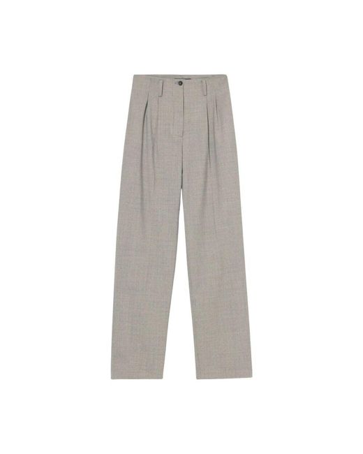 Brooks Brothers Gray Wollmischung Stretch Plissee Hose