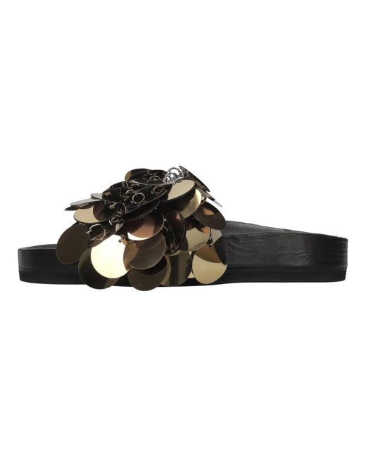 Sliders Rabanne en coloris Black