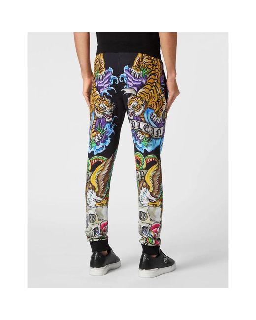 Philipp Plein Joggingbroek Tattoo in het Blue voor heren