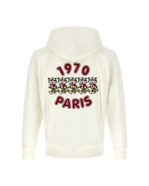 KENZO White Hoodies