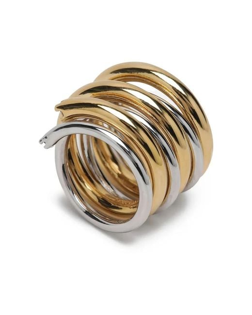 Panconesi Accessoires ,Geel ,Orbit Ring in het Metallic