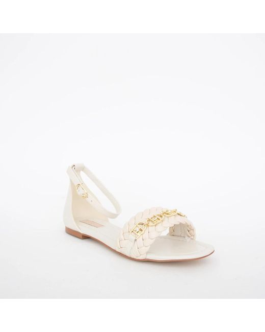 Liu Jo White Flat Sandals