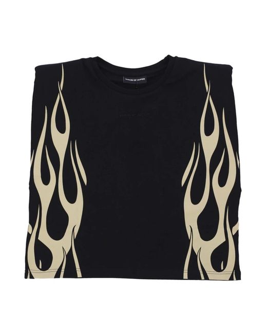 Vision Of Super Black Sleeveless Tops