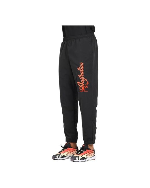 Australian Broeken ,Zwart ,Zwarte Sportieve Broek Antibes in het Black voor heren