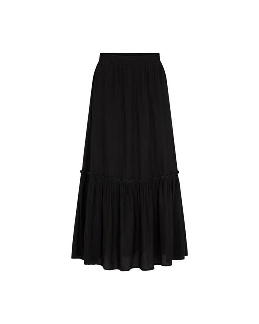 co'couture Rokken ,Zwart ,Polyester New Gipsy Midi Rok in het Black