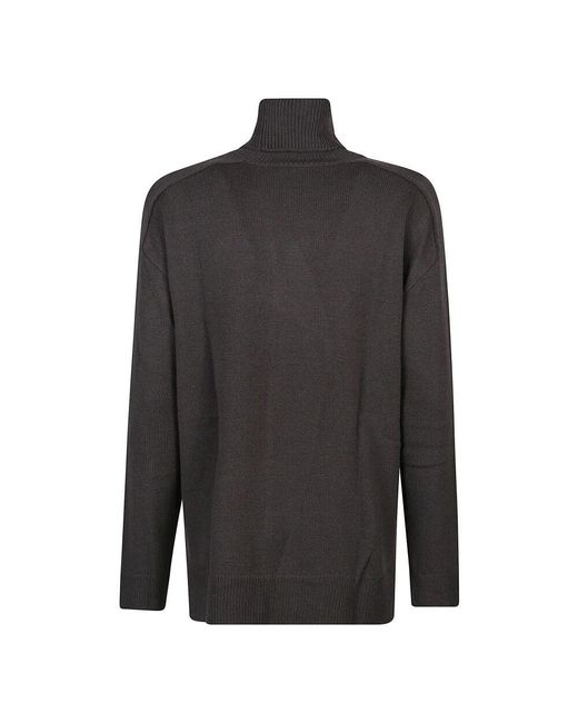 P.A.R.O.S.H. Black Rollkragenpullover