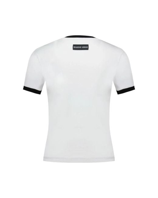 MARINE SERRE T-Shirts in het White