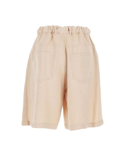 Long Shorts Jucca de color Natural