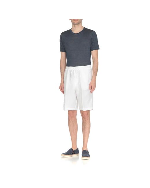 120% Lino Casual shorts in White für Herren