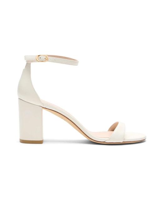 Stuart Weitzman White Nudist Block 75