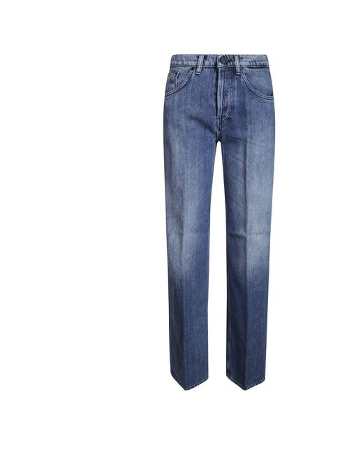 Dondup Blue Straight Fit Jeans