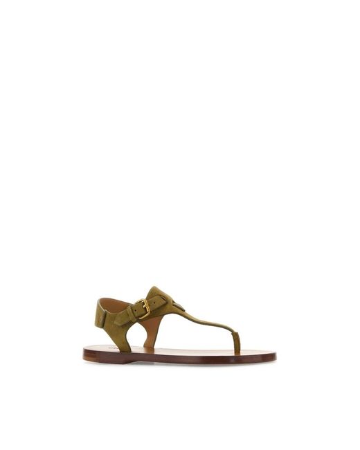 Isabel Marant Natural Flat Sandals