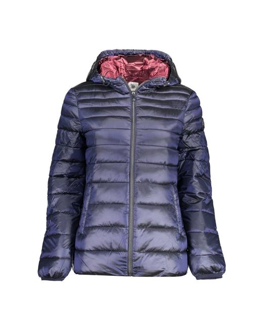 U.S. POLO ASSN. U. Polo Assn. ,Jassen ,Blauw ,Nylon Blauwe Nylon Damesjas in het Blue