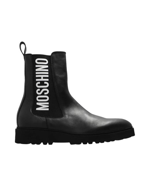 Moschino Black Chelsea Boots for men