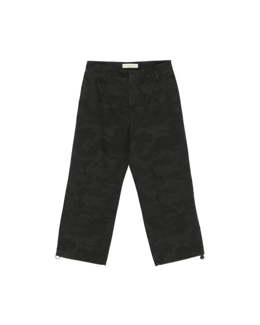 Stay Human On Earth Black Wide Trousers for men