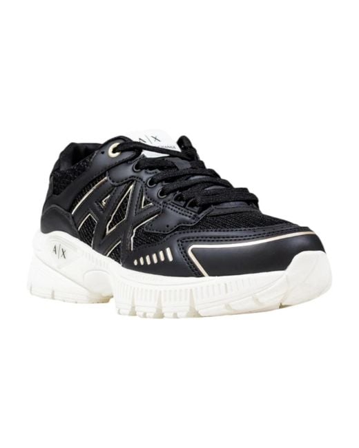 ARMANI EXCHANGE Black Sneakers