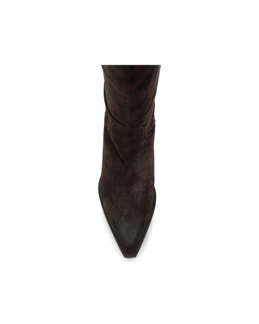 Poeve Black Cowboy & Biker Boots