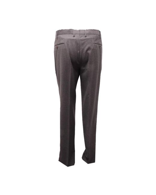 PT01 Gray Straight Trousers for men